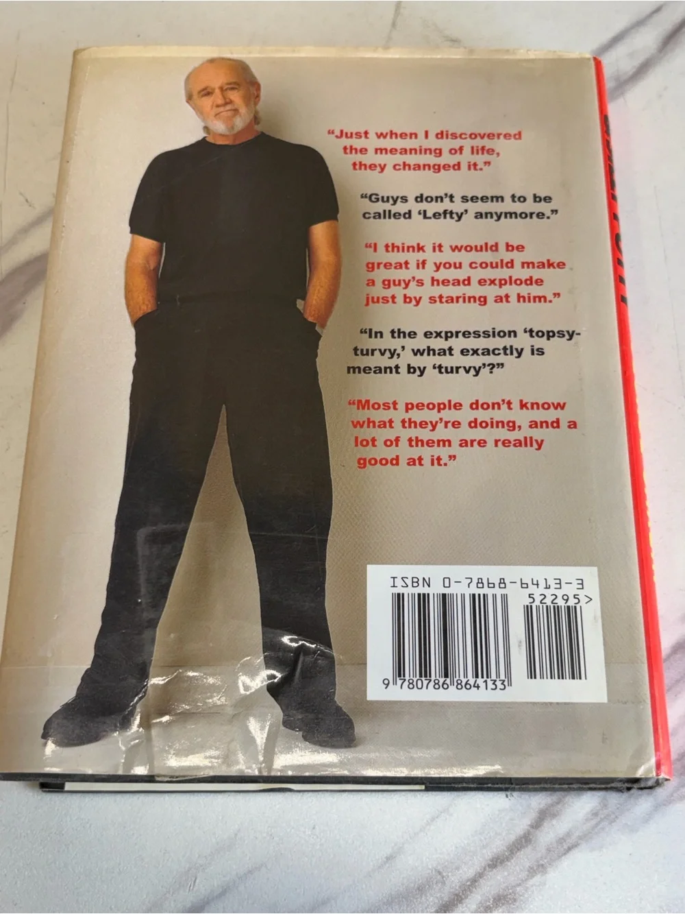 🔥 George Carlin SIGNED Napalm & Silly Putty 1st Ed Hardcover 2001🔥